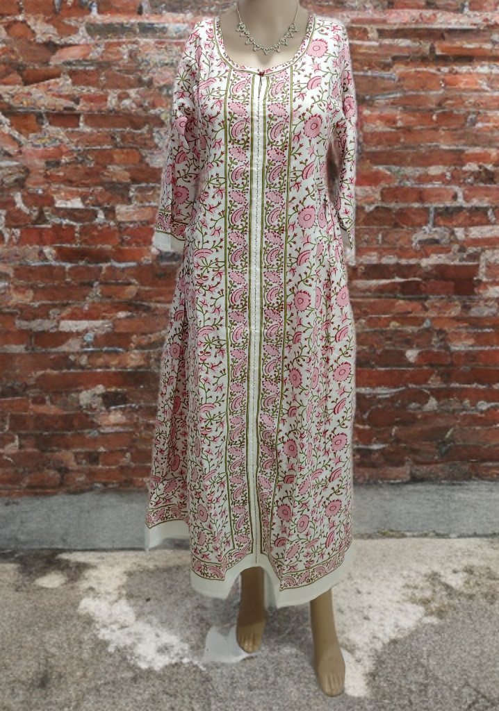 Handblock Long kurti