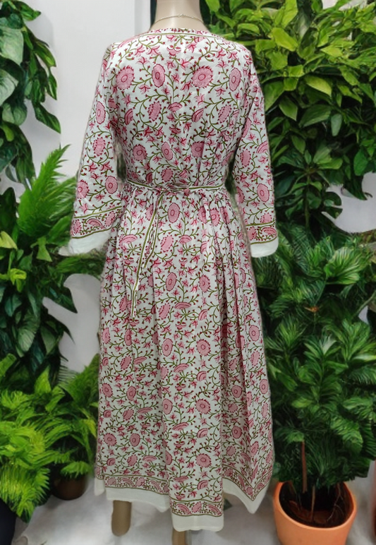 Handblock Long kurti