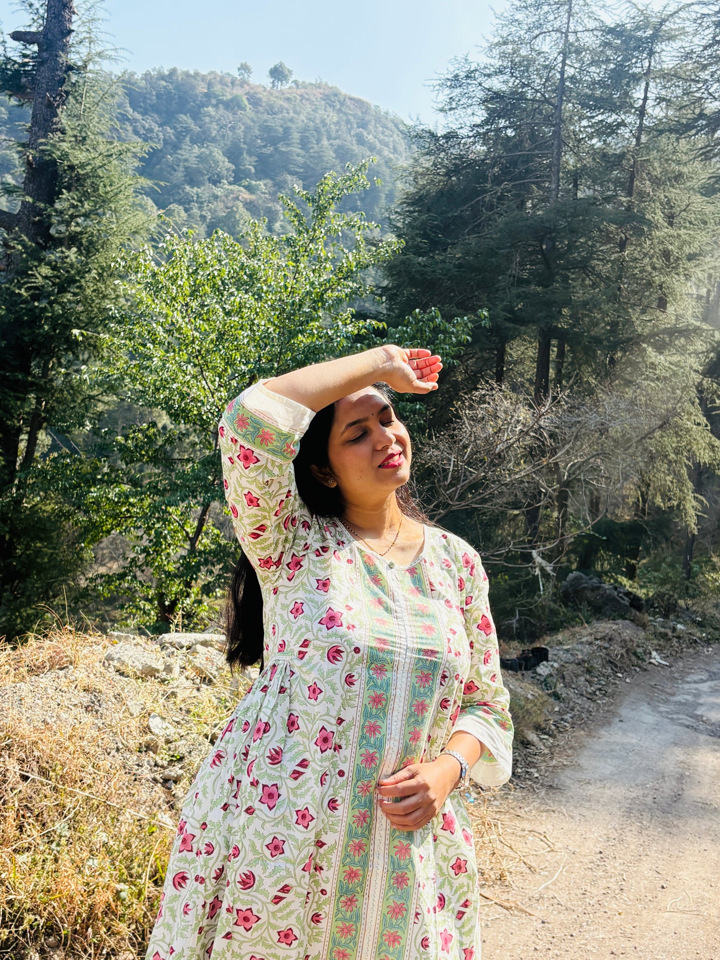 Handblock Long kurti