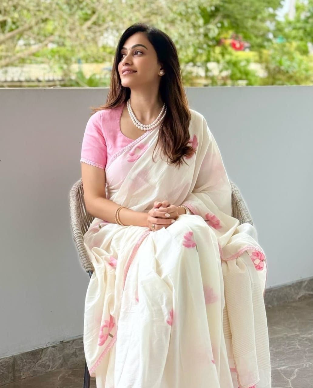 Handblock Saree
