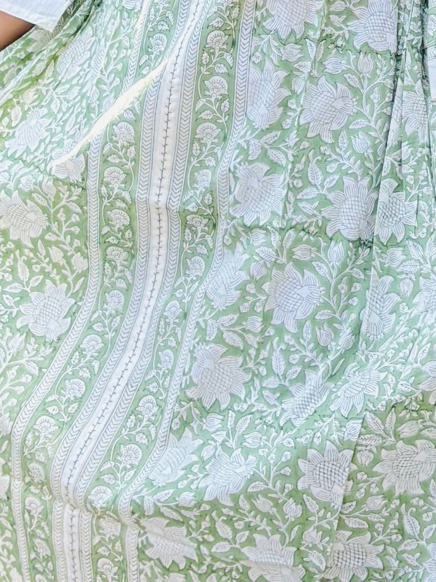 Handblock Long Kurti