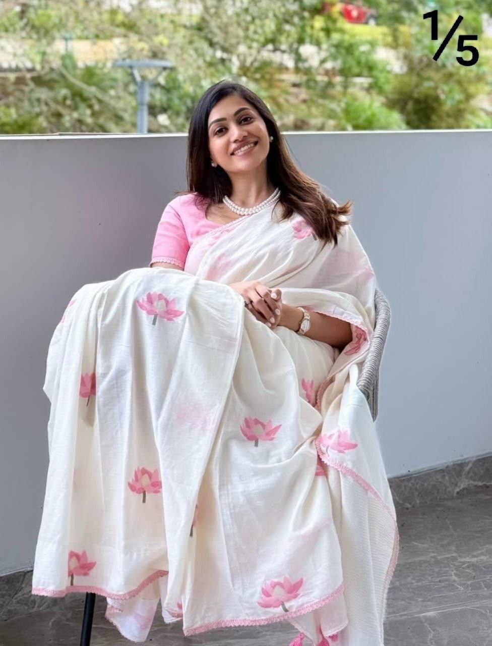Handblock Saree
